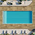 Piscina en el Ampordán. Gerona, España