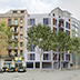 Edifici d’habitatges entre mitgeres a la zona de Poblenou de Barcelona. Avantprojecte